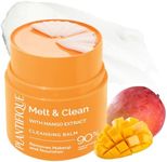PLANTIFIQUE Korean Cleansing Balm Makeup Remover with Mango, Hyaluronic Acid, and Ceramide - Nourishing Melting Cleanser for All Skin Types, 1.41 oz / 40 g