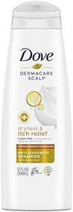 Dove DermaCare Scalp Anti Dandruff Shampoo Dryness and Itch Relief for Dry and Itchy Scalp Dry Scalp Treatment with Pyrithione Zinc 12 oz