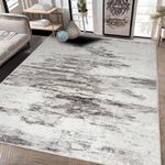 Safunion Area Rug Large Living room Rugs Morden Abstract Rug Short Pile Soft Carpet for Bedroom Rug for Indoor Decor (Abstract Lvory/Multi, 160 x 200 cm)