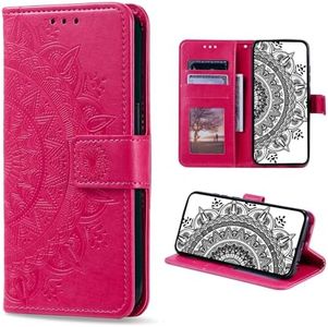 CASEONJAN Cover per iPhone 6 / iPhone 6s, Pelle PU Custodia a portafoglio con scomparti per Slot Schede, Antiurto Flip Caso Cover per iPhone 6 / iPhone 6s (Rosso)