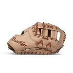 Buckler Youth 'Junior Select Fastpitch' Softball Series - First Base, Catcher's Mitts - 12.25", 12.5", 32", 33" (First Base, 12.5 inch, Triple Post - Camel, Right Hand Throw)