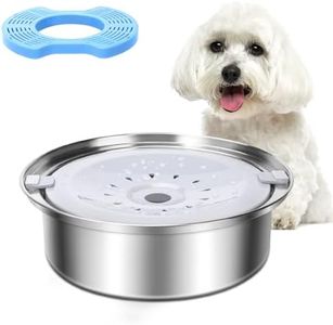 Gamelle Anti Éclaboussures Chien de 2.5L, Gamelle Inoxydable No-Spill Gamelle d'eau pour Chien Anti Débordement Bol d'eau de Flottabilité pour Chien Gamelle Anti Goutte pour Chien de Voyage