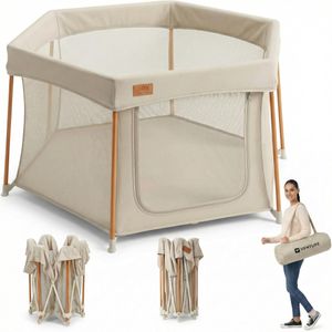 Venture Large Baby Playpen – Taupe Safety Play Yard