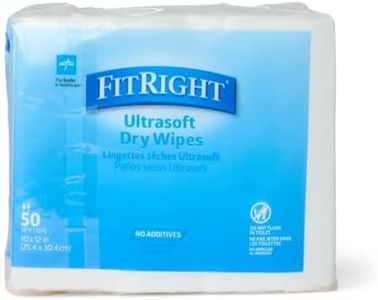 Medline Disposable Dry Cleansing Cloth Wipe, 500 Count, Wipe Size 10 x 13 inches, Dry cloth for baby wipes and incontinence care