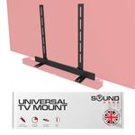 Universal Under TV Mount, Black, Compatible with Bose Smart Soundbar 300/500/550/600/700/900/Ultra, TV Speaker, Soundtouch 300 - Invisible Once Fitted, Fast & Easy Way to Mount Your Sound Bar