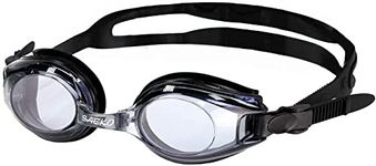 Sight Swimming Goggles Adult Black UV Tint by Sports World Vision (-2.50)