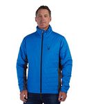 Spyder Men's Standard Peak Zip Insulated Mid Layer Puff Ski Jacket, Collegiate, X-Large