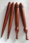 Masterarts Wooden Acupressure Jimmy Plain Pointed Jimmy In Pure Shisham Wood (Pack Of 4 Pcs) (Size - 6 Inch X 1 Inch))