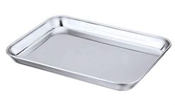 Luxuria Stainless Steel Tray Rectangle for Cake Sweet Pastry Muffins Camping, Events & Every Day Use Kitchenware in Various Sizes (40 x 29)