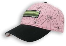 Bioworld Demon Slayer Nezuko Bamboo Pony Tail Adjustable Cap Pink, Pink, One size