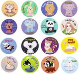 1000 pcs Animal Stickers for Kids,C