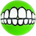 Rogz GR02-L Grinz Ball Dog Toy, Lime Medium