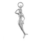 Designer Inspirations Boutique Mermaid Traditional Link Charm - 925 Sterling Silver