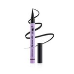 Plum Eye-Swear-By Pencil Eyeliner Pen | Flexible Felt-Tip | Smudge-Proof | 100% Vegan & Cruelty Free | 01 Black, Semi Matte Finish