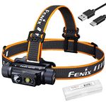 Fenix HM70R LED Headlamp | 1600 Lumens High Power Rechargeable Head Torch with White, Neutral White, Red | Perfect for Outdoors Work Industrial areas