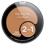 Revlon Colorstay 2-in-1 Compact Makeup & Concealer, Medium Beige, 0.38 Ounce