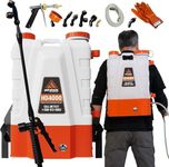 PetraTools 4 Gallon Battery Powered Backpack Sprayer Family â€“ Extended Spray Time Long-Life Battery Included - Backpack Sprayer Battery Powered