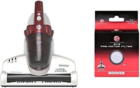 Hoover MBC 500UV Batti Materasso Ultra Vortex, 3 Programmi, Multicolore con Extra Filtro Pre Motore