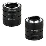 JJC F Mount Auto Focus Macro Extension Tube Set for Nikon D850 D750 D780 D3500 D3400 D7500 D7200 D7100 D7000 D5600 D5500 D5300 D5200 D5100 D5000 D3300 D3200 D3100 D800 D810 D700 D610 D600 D500 & More