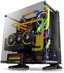 Thermaltake Core P3 TG Mid Tower ATX/M-ATX/Mini ITX Wall Mounted Computer Case -Black, Open frame, Tempered Glass