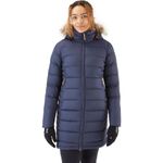 Rab Women's Deep Cover Down Parka Casual Coat - Deep Denim - 14