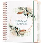 Planberry Wedding Planner – Wedding Planning Binder with Checklists, Pockets & Calendars – Wedding Organizer Notebook for the Bride – Wedding Planning Book with Hardcover - Engagement Gifts