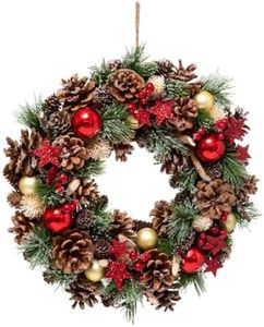 FEERIC LIGHTS & CHRISTMAS - Couronne de noël Houx étoile d35cm