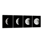 Wieco Art Moon Large Modern Giclee Canvas Prints Artwork Abstract Space Pictures Paintings on Stretched and Framed Canvas Wall Art Ready to Hang for Living Room Home Office Decorations