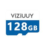 VIZIUUY Micro 128GB Memory Card for Security Cameras, Read 90MB/sec, Write 25MB/sec, Memory Card for Solar Security Cameras Indoor Outdoor, Action Camera, Dash Camera (128GB-1PCS)