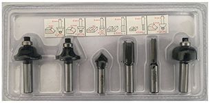 Milling Cutter Set (6 Pieces) Suitable for Makita RP0900 Woodworking, Milling, Drilling, Chamfering