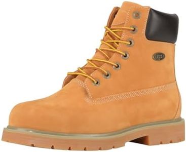 Lugz Men's Drifter 6 Steel Toe Boot, golden wheat/bark/tan/gum, 10 W US