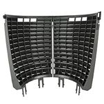 DETAIL GUARDZ Dirt Lock Scrub Wall 180/360 for Car Wash Bucket Filter Washboard (Black)