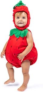 ress-Up-America Baby Strawberry Costume - Halloween Strawberry Romper for Girls