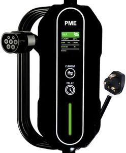 PME 3.6kW Portable EV Charger – 16A Smart Charging | IP67 Waterproof | Long 6m Cable | Adjustable Current | RCD Safety | 5-Year Warranty | for Tata Nexon, MG ZS, Kia EV6 & More | Made in India