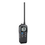 Icom M25EVO Black Marine VHF Radio | Floating | Waterproof | USB Charging | Lightweight | Long Battery Life | Boating Essentials