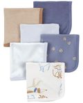 Carter's 6-Pack Washcloths (Blue/Ivory)