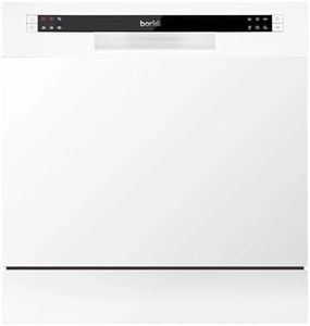 Baridi Table top dishwasher, 8 place settings and 6 programmes - White - DH86