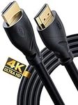 PowerBear 4K HDMI Cable 20 ft | High Speed, Rubber & Gold Connectors, 4K @ 60Hz, Ultra HD, 2K, 1080P & ARC Compatible for Laptop, Monitor, PS5, PS4, Xbox One, Fire TV, Apple TV & More