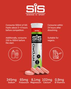 Science in Sport Hydro Electrolyte Tablets – Berry Flavor