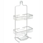 Jobar Zenna Home 7402AL, Never-Rust Aluminum Shower Caddy, Satin Chrome