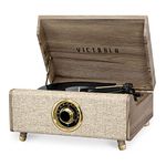 Victrola's 4-in-1 Highland Bluetooth Record Player with 3-Speed Turntable with FM Radio