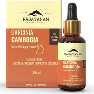 Rasayanam Garcinia Cambogia 1500mg (50 ml mango flavor) | Advance Keto weight loss & fat burn supplement for men & women | Stronger Than Pills & Capsules (80% HCA) | 4X Concentrated Liquid formulation