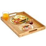 Yvttve Large Wooden Serving Tray wi