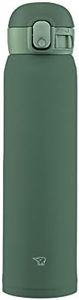 Zojirushi SM-WA60-GD Water Bottle, One-Touch Stainless Steel Mug, Seamless 0.60 L Khaki