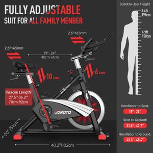 JOROTO X2PRO Exercise Bike – 18kg Flywheel Indoor Cycling