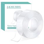 Double Sided Nano Tape Heavy Duty, Strong Sticky Extra Large (3.0m*3cm*2mm) Removable Mounting Tape, Clear Multipurpose Wall Decor Adhesive Tape for Poster, Picture Hanging, Carpet, Photos Frames