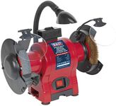Sealey Bg150Xwl Bench Grinder 150Mm & Wire Wheel Combi Work Light 250W/230V