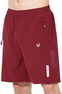 NORTHYARD Men's Athletic Running Shorts Quick Dry Workout Shorts 7"/ 5"/ 9" Lightweight Sports Gym Basketball Shorts Hiking Exercise WINERED 3XL