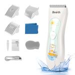 Bimirth Baby Children Hair Clippers, Cordless, Quiet Hair Clippers with Safe Ceramic Blade, USB Rechargeable, Waterproof, 3 Guide Combs