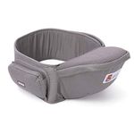 Perfectii Baby Straps Ergonomic Hipseat Toddler Hip Seat Baby Carrier, Adjustable Baby Sling Infant Waist Stool Gray